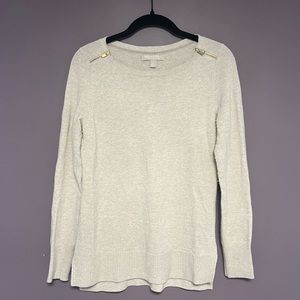 Banana Republic touch of cashmere oatmeal/cream colored size small sweater